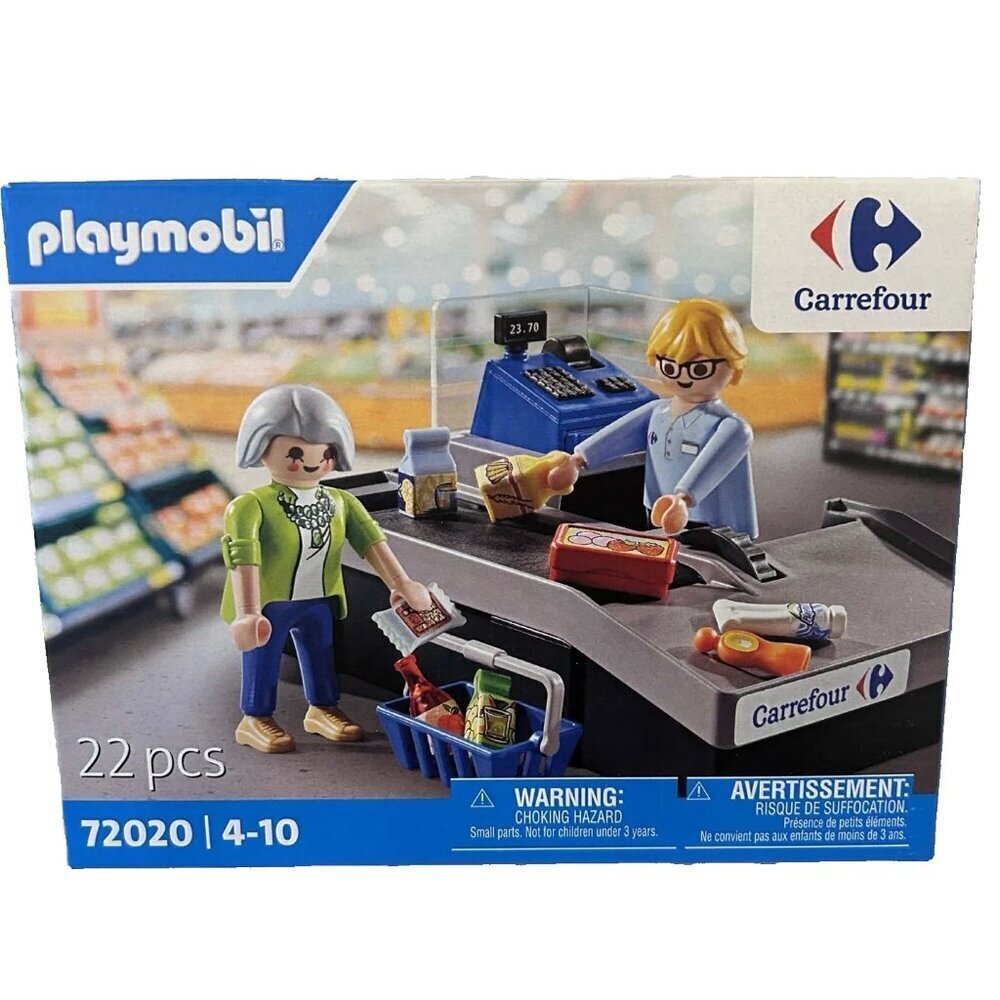 NEW Playmobil CARREFOUR Exclusive European Grocery Store Checkout Lane Set 72020